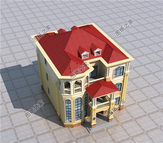 獨棟三層別墅這樣建，絕對沒有人敢說你土，奢華大氣，圖紙快快收藏好