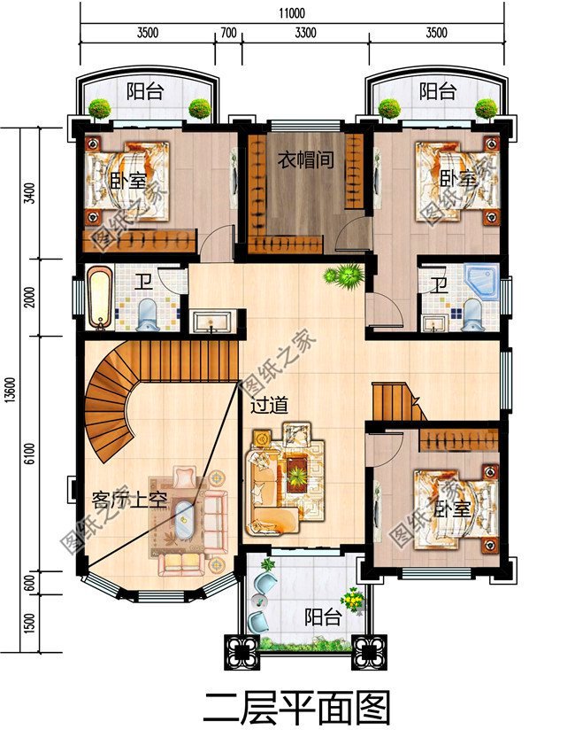 獨棟三層別墅這樣建，絕對沒有人敢說你土，奢華大氣，圖紙快快收藏好