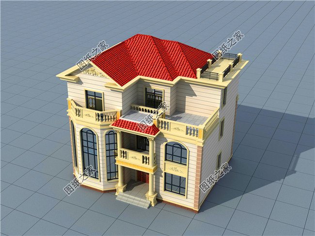 獨棟三層別墅這樣建，絕對沒有人敢說你土，奢華大氣，圖紙快快收藏好