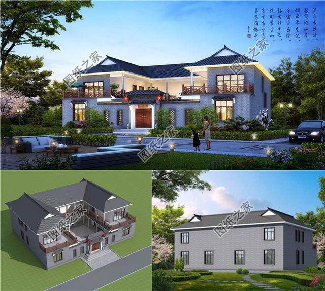 二層別墅挑空客廳復(fù)式戶型，設(shè)計(jì)簡單大氣，這是理想中的家