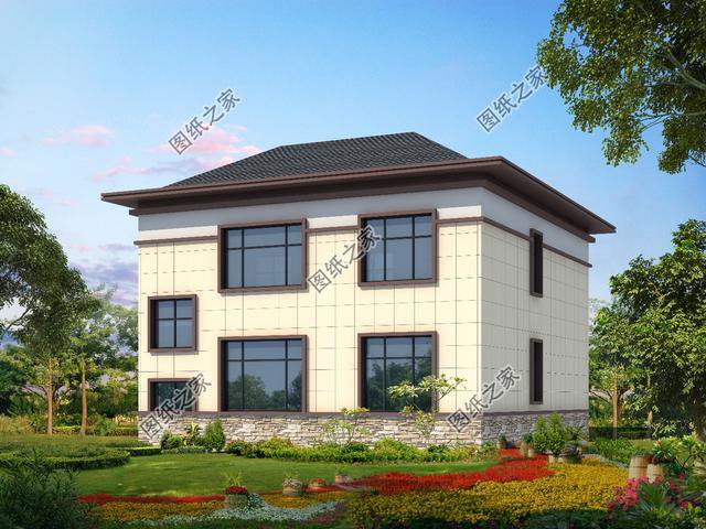 農村簡單二層自建房，80后建房首選，鄰居紛紛來圍觀