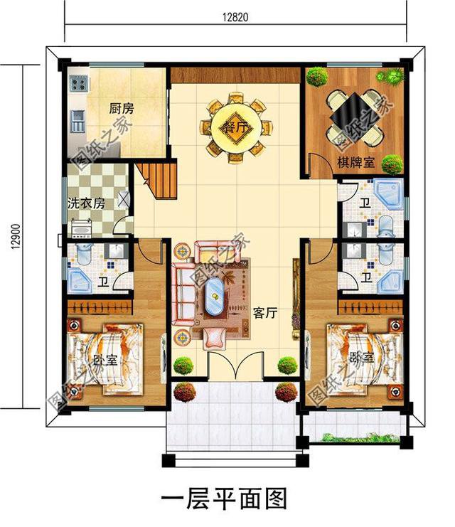 農村三層大氣別墅圖片，建這樣的房子，出去肯定有面兒