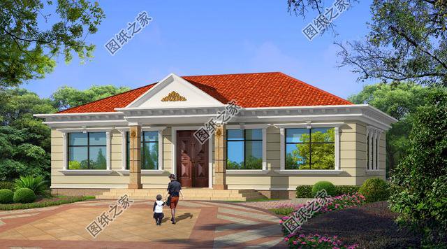 四室兩廳兩衛(wèi)自建房效果圖，家里人多也不怕，養(yǎng)老房首選建造