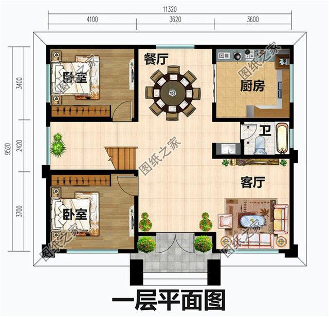 二層半帶露臺自建房圖片，這樣的房子三代不過時，建么