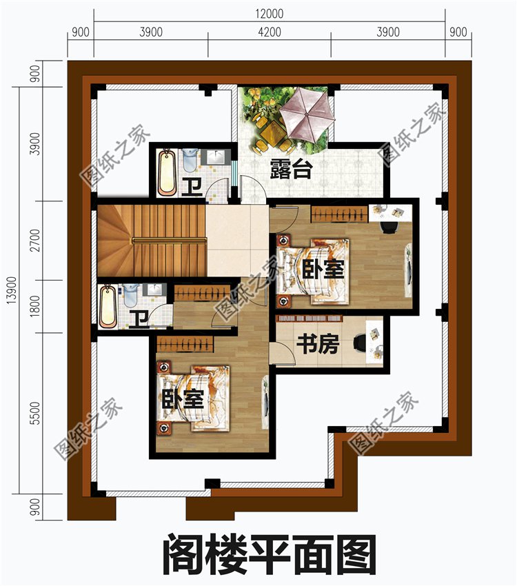 鄉(xiāng)下建房一層半戶型圖
