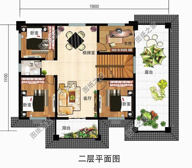 3款鄉下自建二層房圖片，尤其是最后一套，我最喜歡它