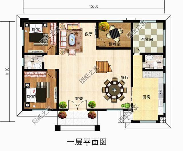 3款鄉下自建二層房圖片，尤其是最后一套，我最喜歡它