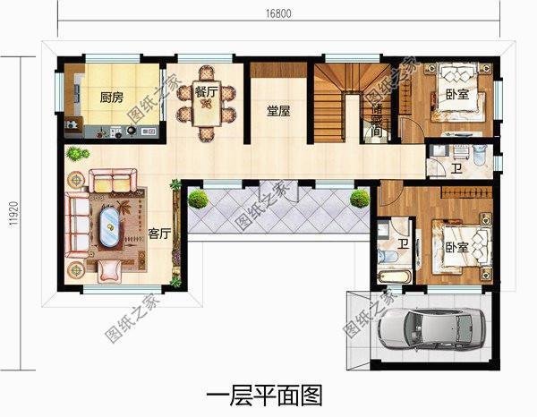 3款鄉下自建二層房圖片，尤其是最后一套，我最喜歡它