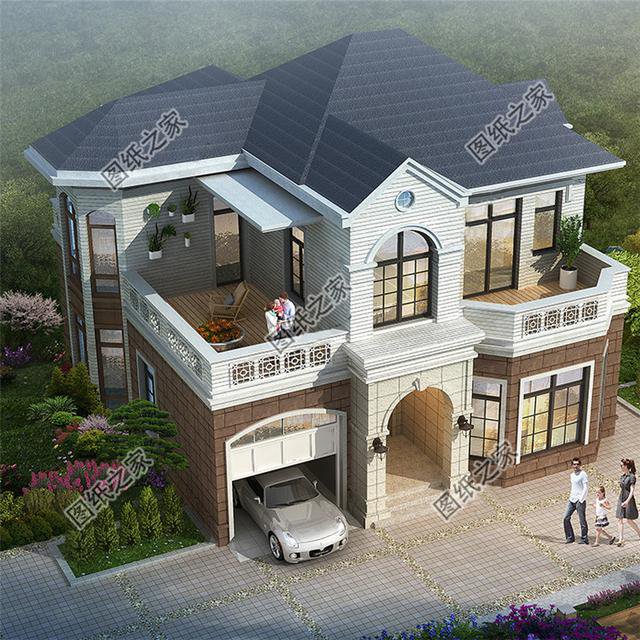 四款鄉下自建二層房圖片，回家建一棟，經濟又實用