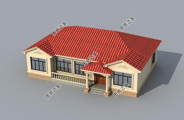 農村5間平房格局圖片，給父母建一棟，親戚朋友都夸孝順