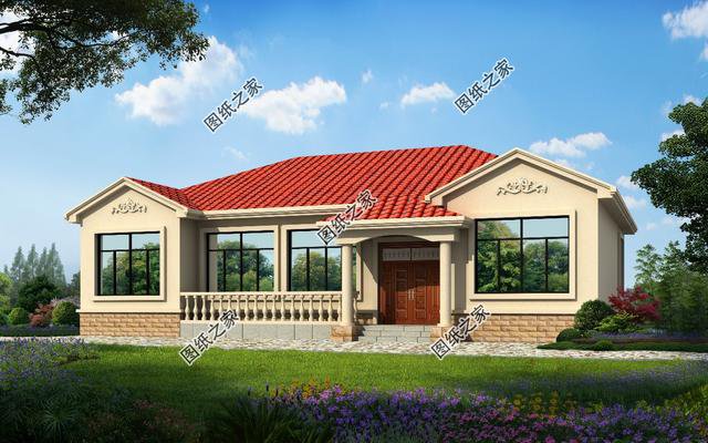 農村5間平房格局圖片，給父母建一棟，親戚朋友都夸孝順