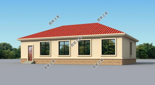 農村5間平房格局圖片，給父母建一棟，親戚朋友都夸孝順