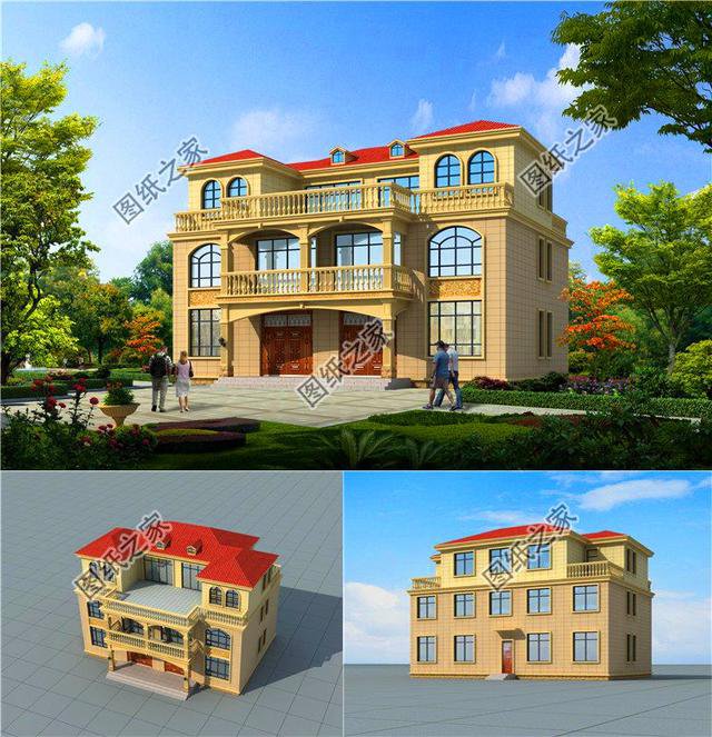 農(nóng)村最新款三層雙拼別墅，家里倆兄弟再也不用爭了，鄰居都羨慕