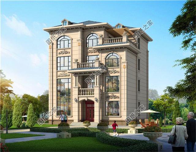 新款四層自建房外觀圖，不僅外觀好看，室內(nèi)布局更是沒話說