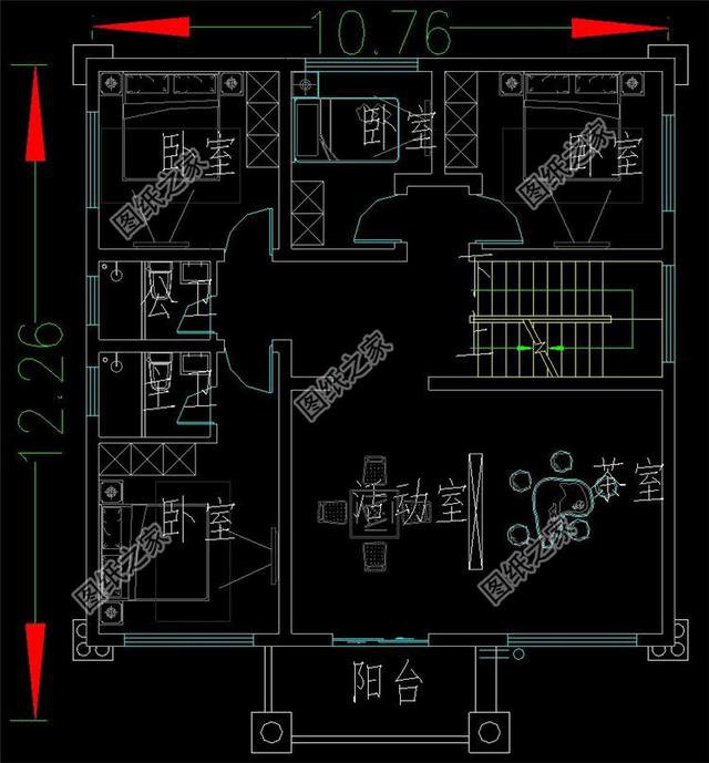 10×12米自建套房圖紙，美觀大方又實用，你能給幾分