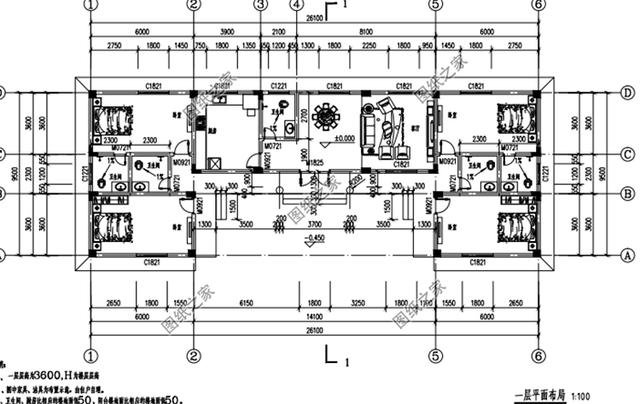 四套最接地氣的農(nóng)村一層三合院效果圖，第二套最好看，含圖紙