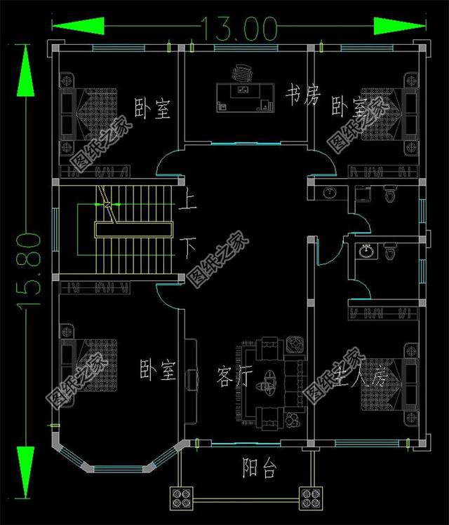 三層半自建房外觀圖，精致細膩，每個人的秘密花園
