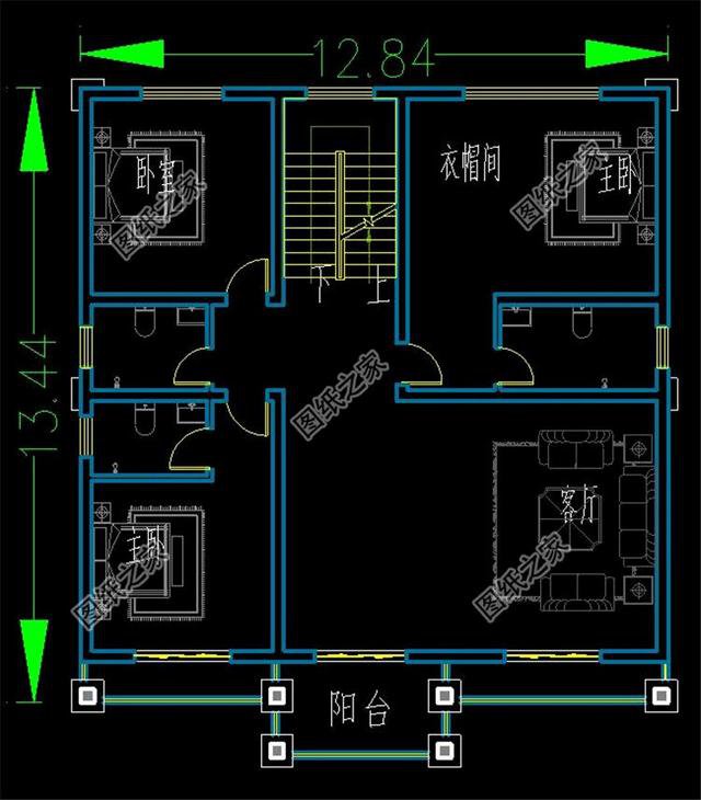 三層半自建房外觀圖，精致細膩，每個人的秘密花園