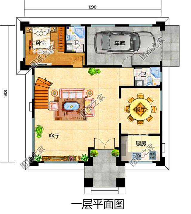 看到這三款三間三層半別墅式樣圖，家里人見了都心動，而我是激動！