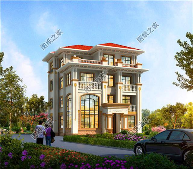 看到這三款三間三層半別墅式樣圖，家里人見了都心動，而我是激動！