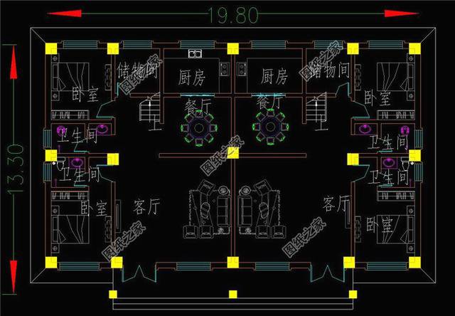3款雙拼別墅外觀圖片，家里有兄弟的，就該這樣建