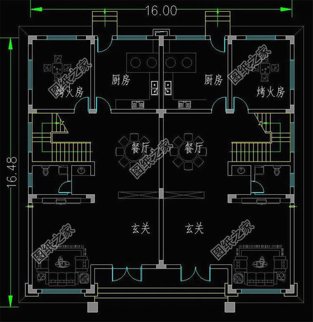 3款雙拼別墅外觀圖片，家里有兄弟的，就該這樣建
