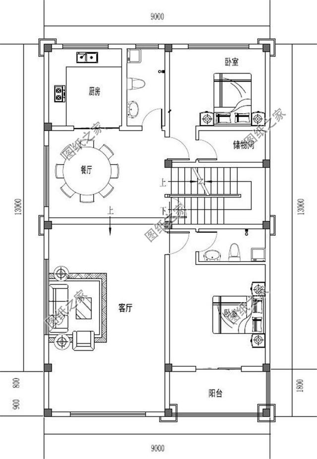 農村自建四層漂亮樓房圖，外觀氣派，選一套回家建造吧！