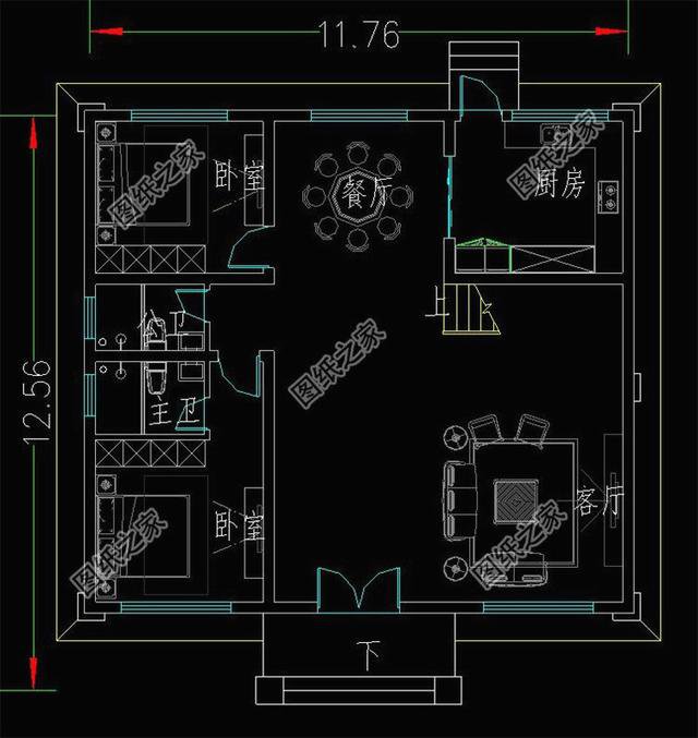 3套農村三層樓房設計圖，讓你蓋房無憂，效果圖+戶型圖