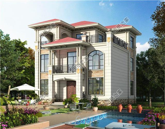 新農(nóng)村三層房子圖片，精致安全，想要在村里建房的有服氣了