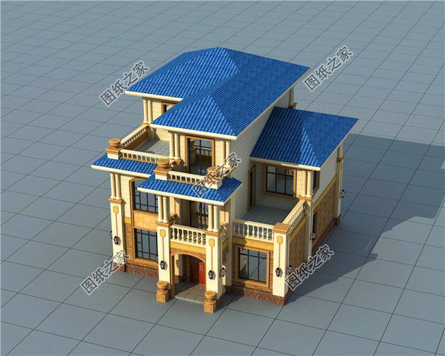 10x11米三層農(nóng)村建房圖，布局方正外觀大氣，最適合農(nóng)村生活的戶型