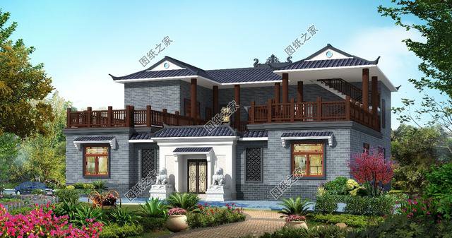 二層四合院設(shè)計(jì)圖，傳統(tǒng)元素的極致運(yùn)用，體會(huì)中國建筑的美