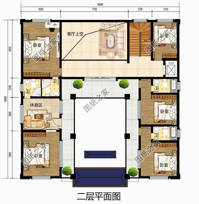 農村別墅四合院復式戶型，也就只有四合院，才是農村該建的房子