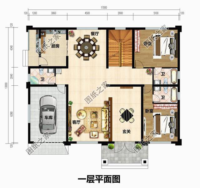 3款歐式風格鄉村別墅效果圖，適合農村建房的你，有全套圖紙