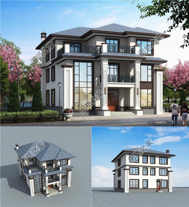 獨棟三層別墅設計圖，建成太氣派，讓鄰居羨慕去吧