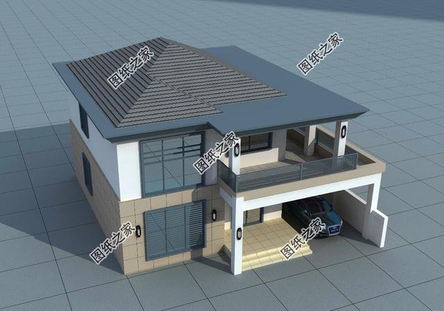簡潔大方二層平頂，施工簡單，打造工藝氣息