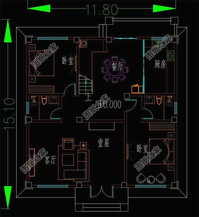 面寬12米二層小別墅圖片，實物圖好看極了，鄰居看了也想建一棟