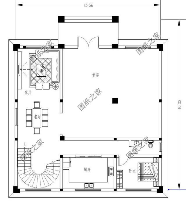 三款4層帶旋轉樓梯別墅設計圖，設計大氣又驚艷，這樣的別墅你值得擁有！