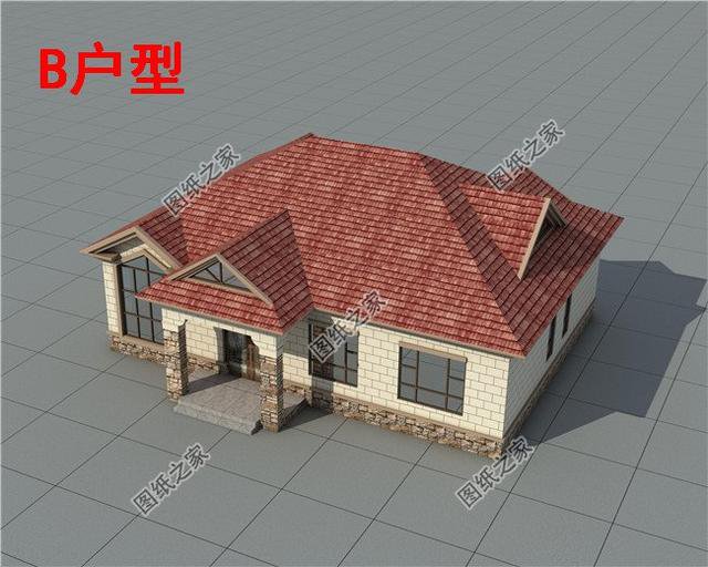 農村一層半復式樓，美觀又經濟，要建就趁早