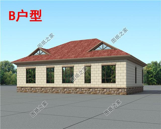 農村一層半復式樓，美觀又經濟，要建就趁早