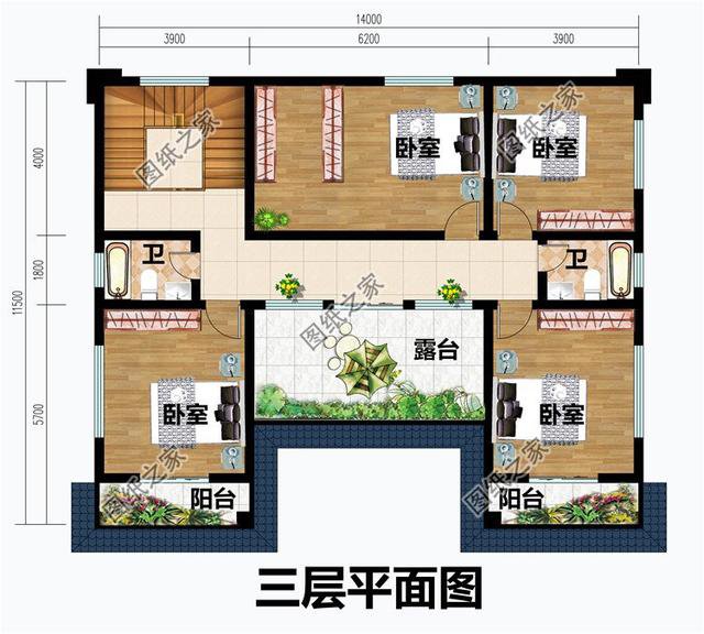 四間三層別墅，看著就氣派，挑一個回家建吧！