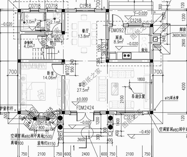 100平米鄉(xiāng)村二層自建房戶型圖，年輕人都該這樣建房，大家都很服氣