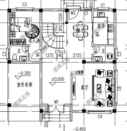 徽派建筑三層別墅設計圖，讓農村房屋變的不在普通