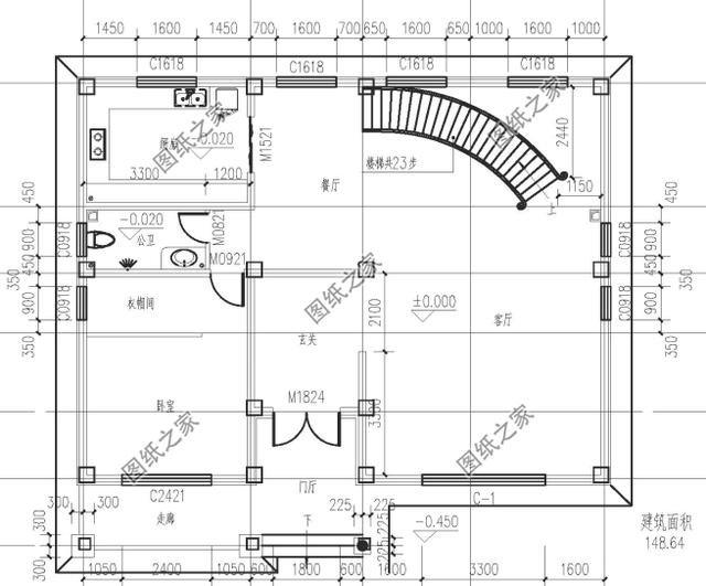 3套農村二層別墅挑空客廳，還在擔心建不出好房子？