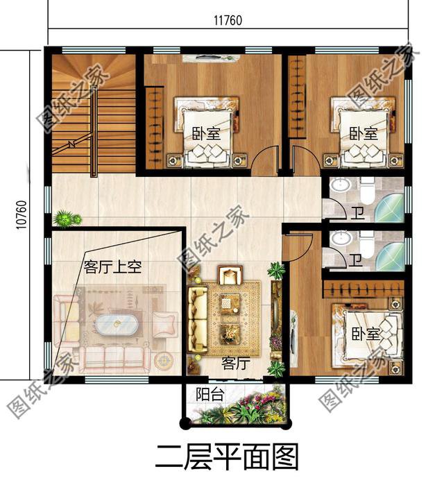 現(xiàn)代帶洗衣房三層自建房圖，對房間功能進行合理劃分，你喜不喜歡？