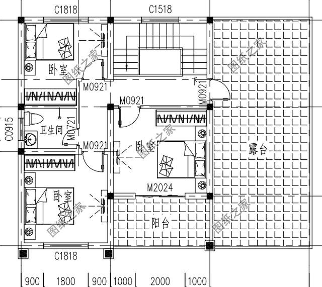 農村二層樓房設計平面圖，有全套圖紙，全方位回歸自然生活