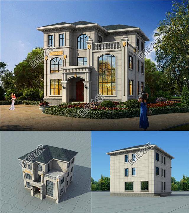 農村簡單實用三層復式樓圖，第二款真大氣，適合大眾的好戶型