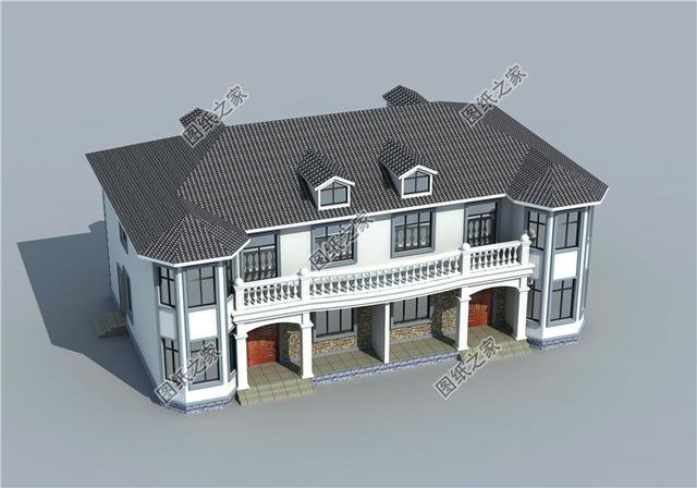 二層雙拼別墅設計圖，兩兄弟蓋更劃算，收藏給你的兄弟看看