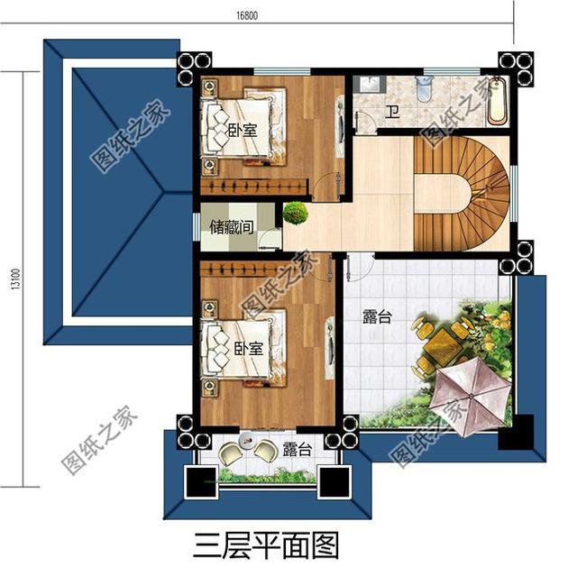 帶土灶農村三層自建房效果圖,做飯都是兒時的味道