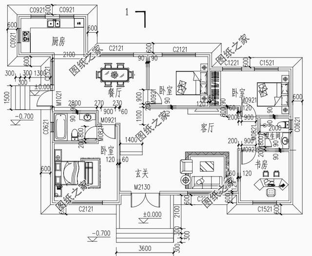 五款經(jīng)典農(nóng)村一層一樓建房設(shè)計(jì)圖，蓋好比別墅都美
