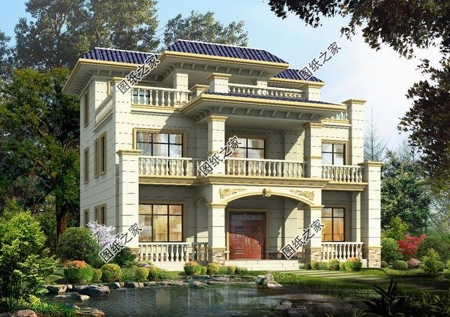 農村別墅平屋頂設計圖，晾曬糧食，屋頂美夢，開個爬梯，樣樣不誤